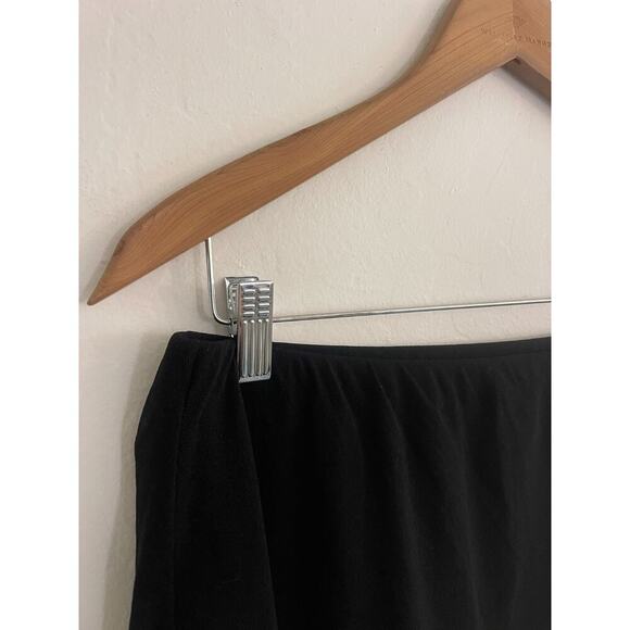 Hanky Panky XL Skirt Vintage Y2K Mesh Midi Black Stretch Pull On Goth 90s Style - Picture 7 of 10